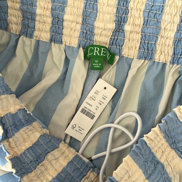 J crew blue and white stripe shorts - Picture 2 of 2